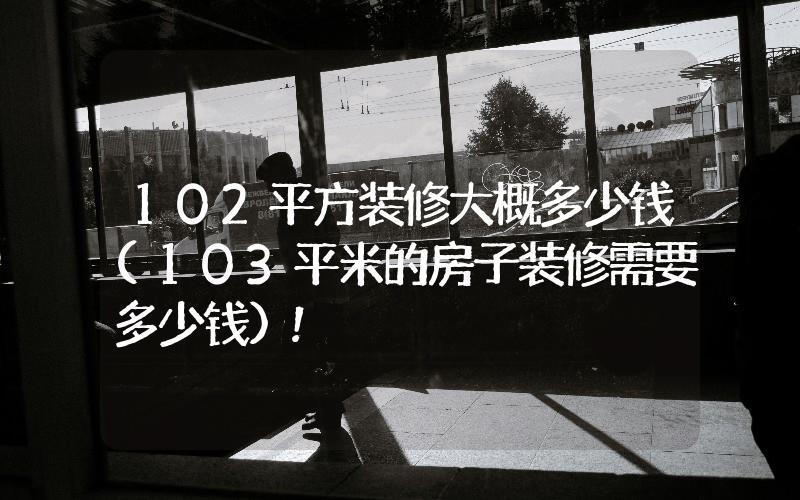 102平方裝修大概多少錢(103平米的房子裝修需要多少錢)