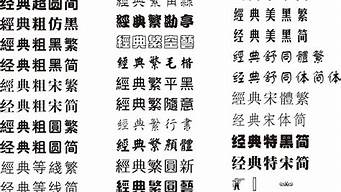 字體大全（字體大全預(yù)覽）