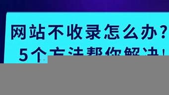 網(wǎng)站首頁不收錄解決辦法（網(wǎng)站首頁不收錄解決辦法是）