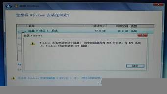 安裝win7顯示無法完成安裝怎么辦（安裝win7的時候提示無法完成安裝）