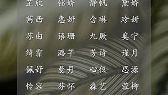 女藝名帶財運(yùn)的名字