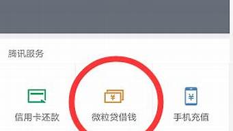 微信上沒有微貸怎么開通