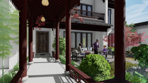 閔行庭院景觀設(shè)計(jì)案例分析（閔行中式庭院）