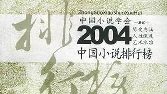 2004年小說(shuō)排行榜（2004年小說(shuō)排行榜前十）