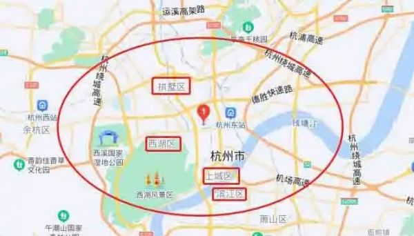 浙江杭州市地圖全圖大圖（浙江省杭州市地圖）